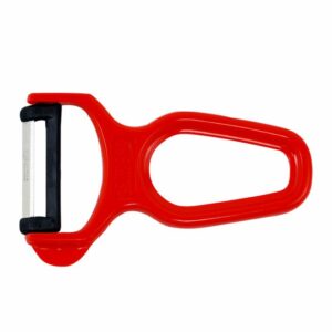 pelador de verdura rojo