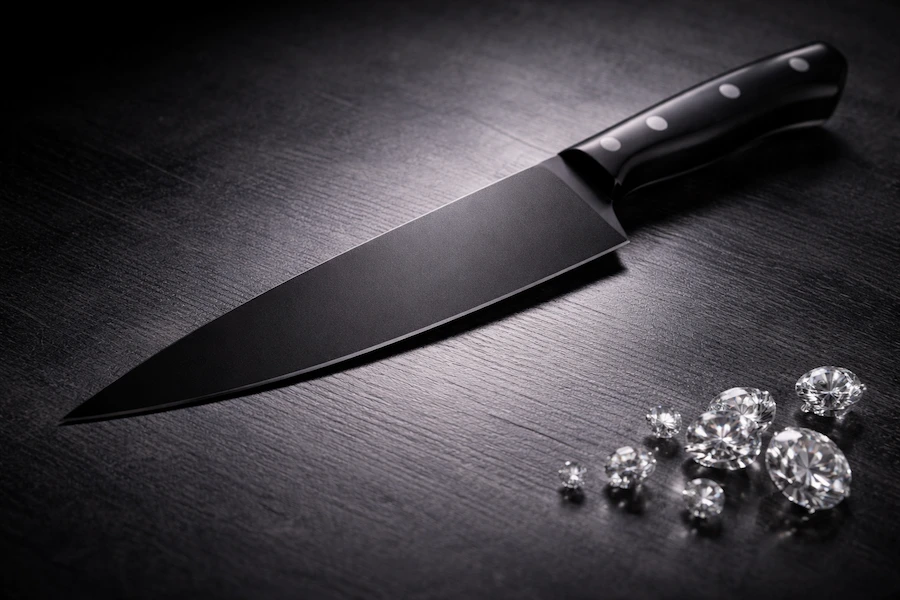 Cuchillo con tecnología Diamond-Like Carbon