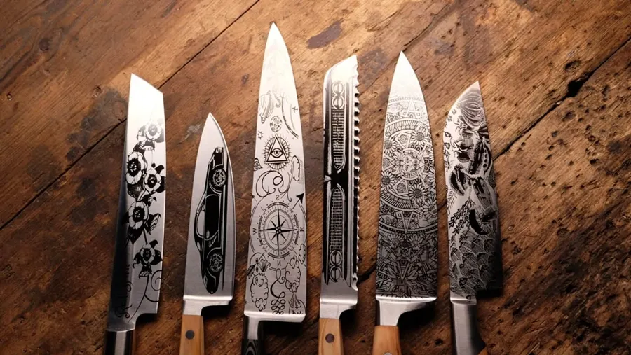 inicio 2 ejemplos como personalizar cuchillos de cocina con tecnología láser