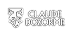 Logotipo blanco de Claude Dozorme