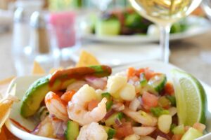 sal, pescado, limon