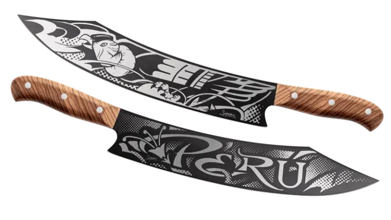 Cuchillos personalizados diseño by Sipion Modest Black DiamondCut by Typemyknife