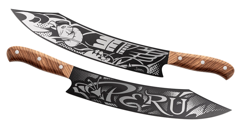 Cuchillo diseño by Sipion Modest Black DiamondCut by Typemyknife