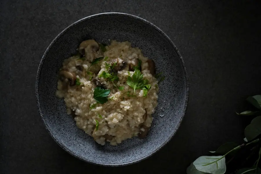 plato con risotto italiano